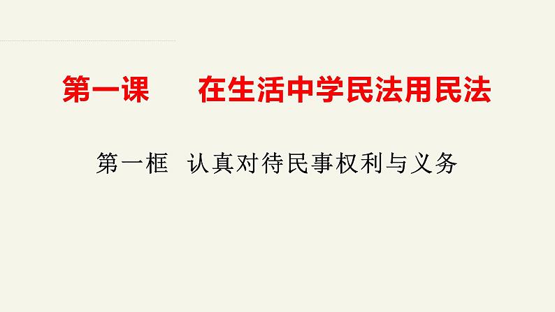 1.1认真对待民事权利与义务（课件 ） 高中政治选择性必修2同步课件 (2)03