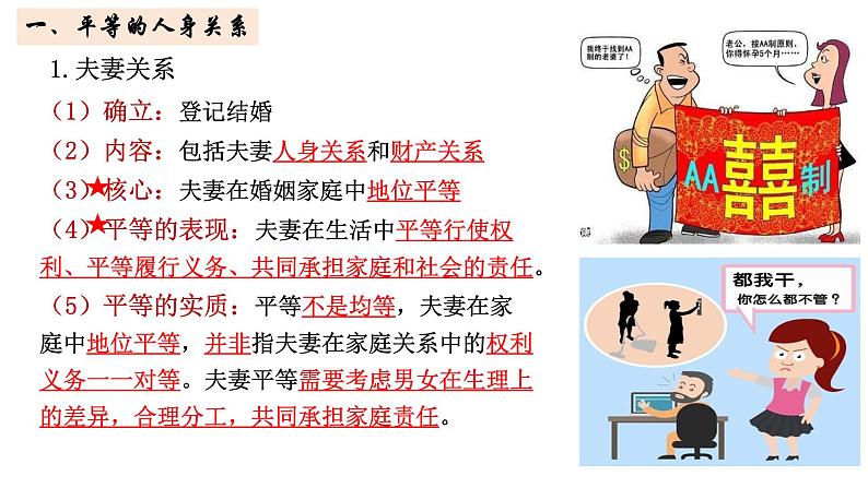 6.2 夫妻平等关系 （课件 ） 高中政治选择性必修2 法律与生活同步课件04