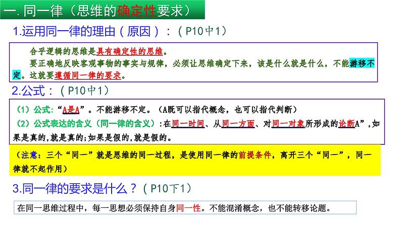 2.2 逻辑思维的基本要求（课件） 高中政治选择性必修3 逻辑与思维 统编版08