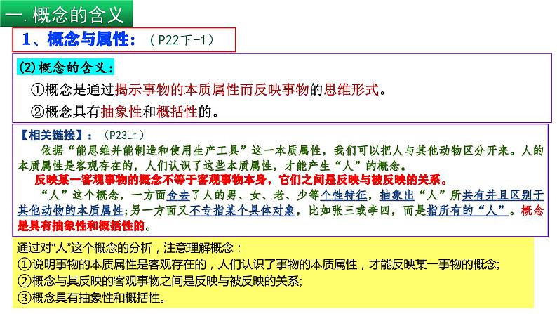 4.1 概念的概述（课件） 高中政治选择性必修3 逻辑与思维 统编版08