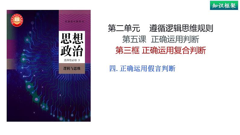 5.3 正确运用复合判断（下）（课件） 高中政治选择性必修3 逻辑与思维 统编版08