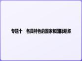 2024学年新高考政治二轮复习专题同步课件 专题十　各具特色的国家和国际组织