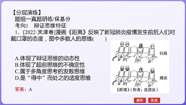 2024学年新高考政治二轮复习专题同步课件 专题十五　辩证思维与创新思维第5页