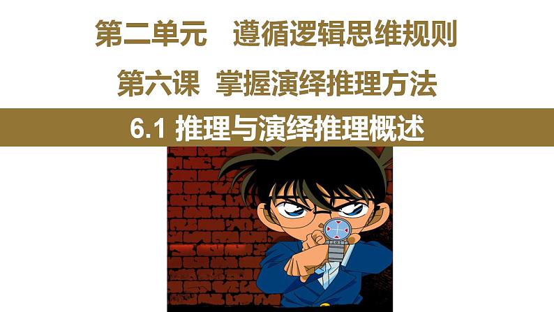 【教师必备】统编版 高中政治 选修3 同步备课 6.1 推理与演绎推理概述课件03