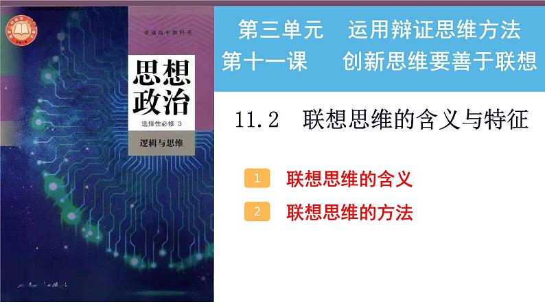 【教师必备】统编版 高中政治 选修3 同步备课 11.2 联想思维的含义与方法 课件02