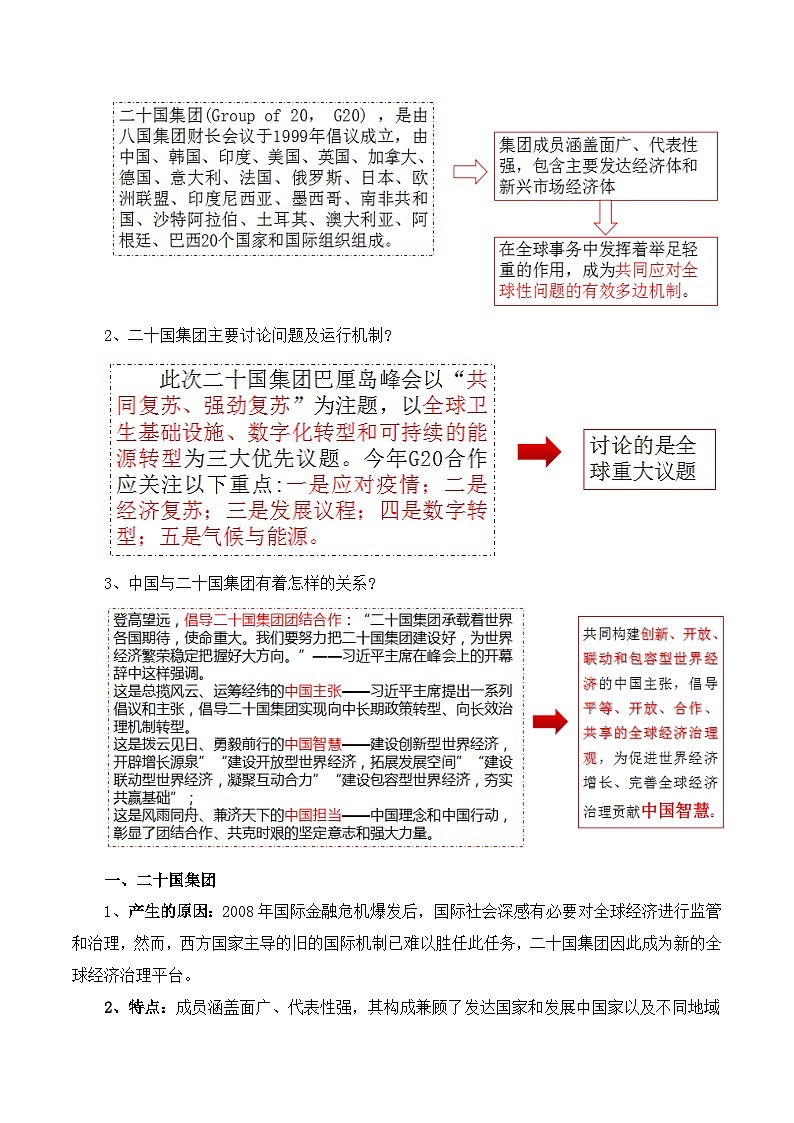 9.2中国与新兴国际组织（教学设计）高中政治选择性必修一  统编版03