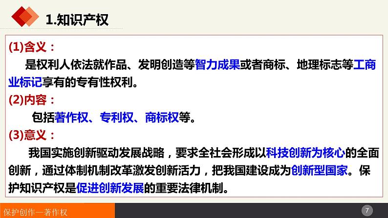 2.2尊重知识产权  课件-2023-2024学年高中政治统编版选择性必修二法律与生活 (2)第7页