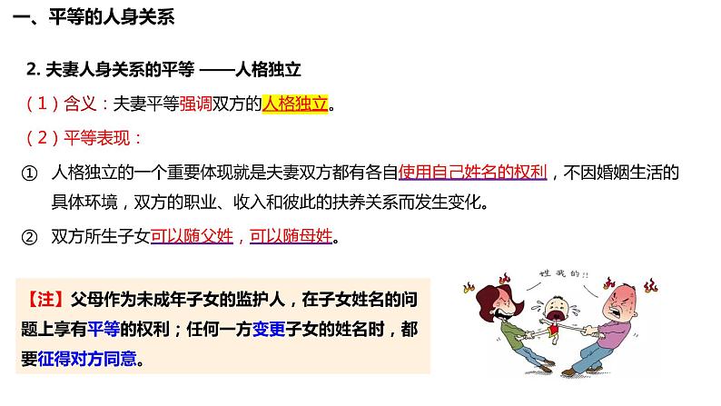 6.2夫妻地位平等课件-2023-2024学年高中政治统编版选择性必修二法律与生活第7页