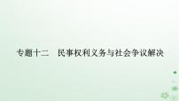 新教材2024高考政治二轮专题复习专题十二民事权利义务与社会争议解决课件