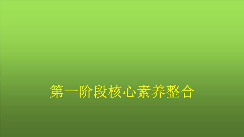 人教版（浙江专用）高中思想政治必修1中国特色社会主义第1阶段核心素养整合课件01