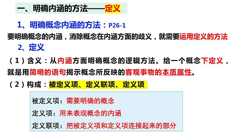 4.2明确概念的方法 课件-2023-2024学年高中政治统编版选择性必修3逻辑与思维06