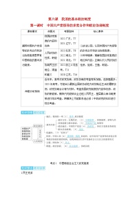 备考2024届高考政治一轮复习讲义必修3第六课我国的基本政治制度第一课时中国共产党领导的多党合作和政治协商制度考点1中国特色社会主义政党制度