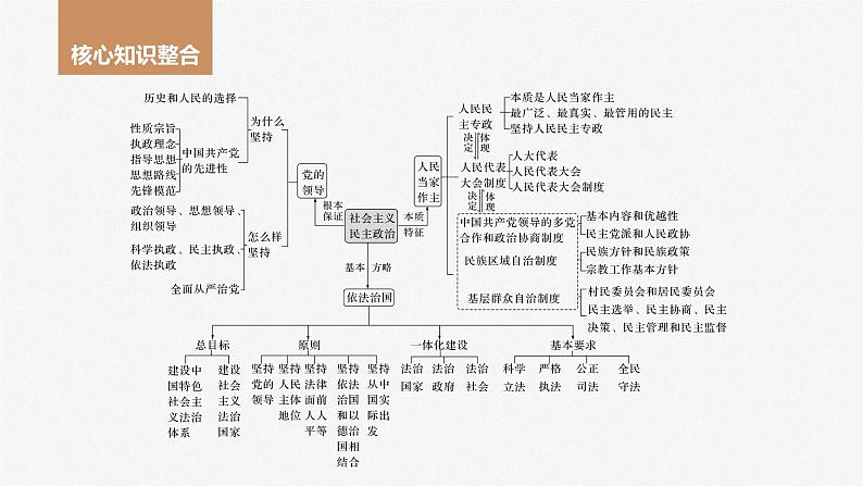 2024年高考政治一轮复习课件（部编版） 必修3　阶段提升复习3　坚持党的领导、人民当家作主、依法治国有机统104