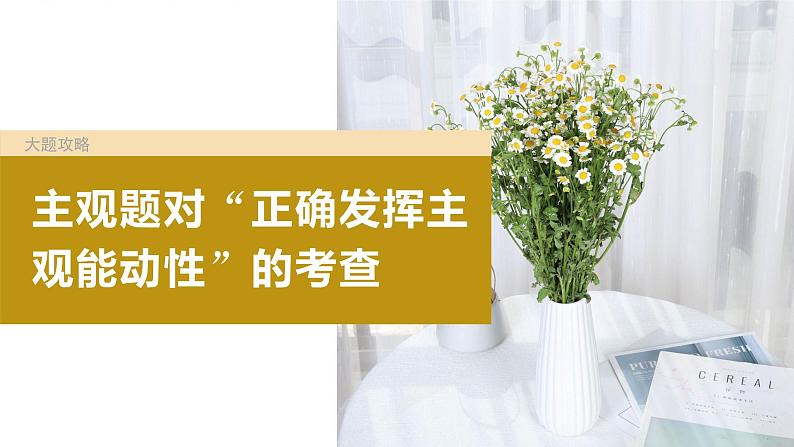 2024年高考政治一轮复习课件（部编版） 必修4　大题攻略　主观题对“正确发挥主观能动性”的考查04