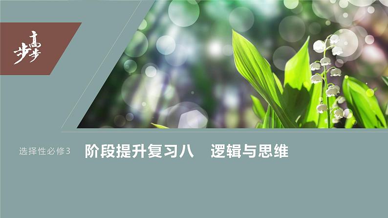 2024年高考政治一轮复习课件（部编版） 选择性必修3　阶段提升复习8　逻辑与思维03