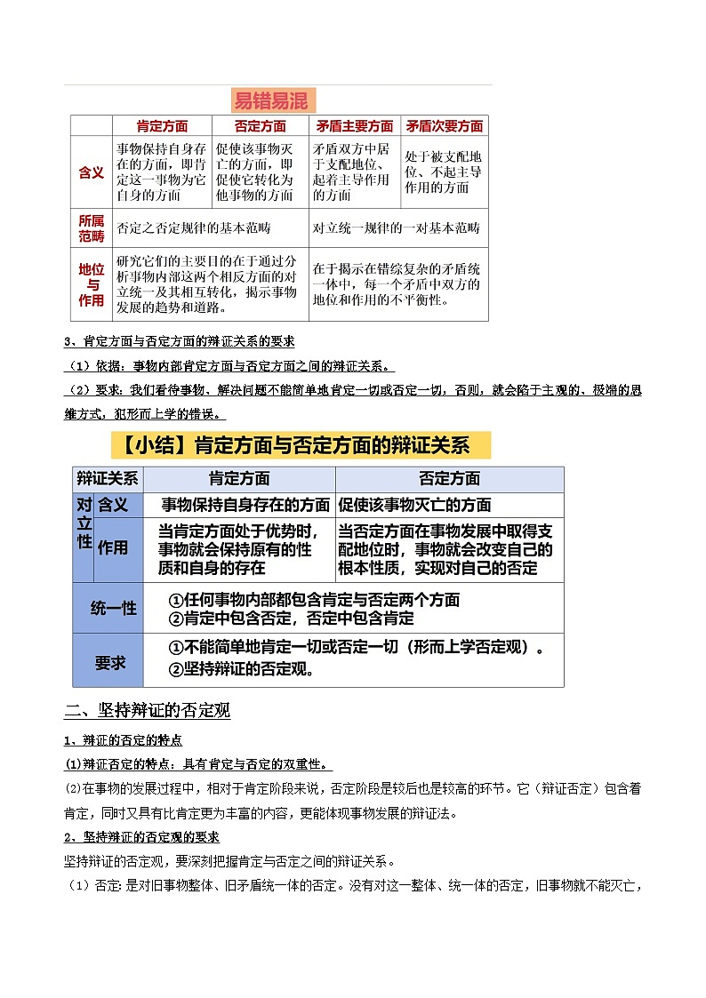 10.1  不作简单肯定或否定（学案）- 高中政治 选择性必修三 逻辑与思维02