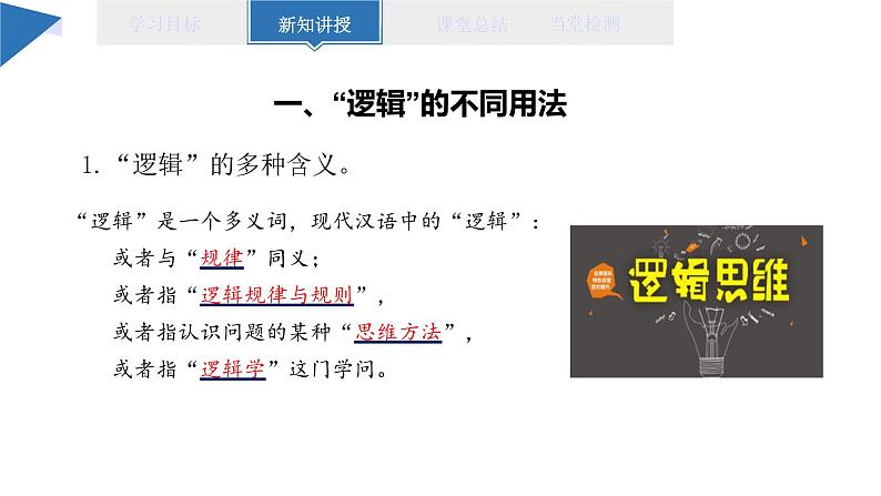 2.1 “逻辑”的多种含义 课件 高二思想政治部编版选择性必修3第3页