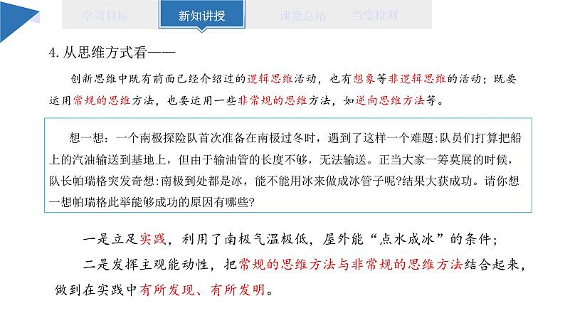 11.1 创新思维的含义与特征 课件 高二思想政治部编版选择性必修3第6页