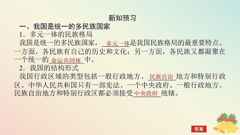 2024版新教材高中政治第二单元人民当家作主第六课我国的基本政治制度课时2民族区域自治制度课件部编版必修305