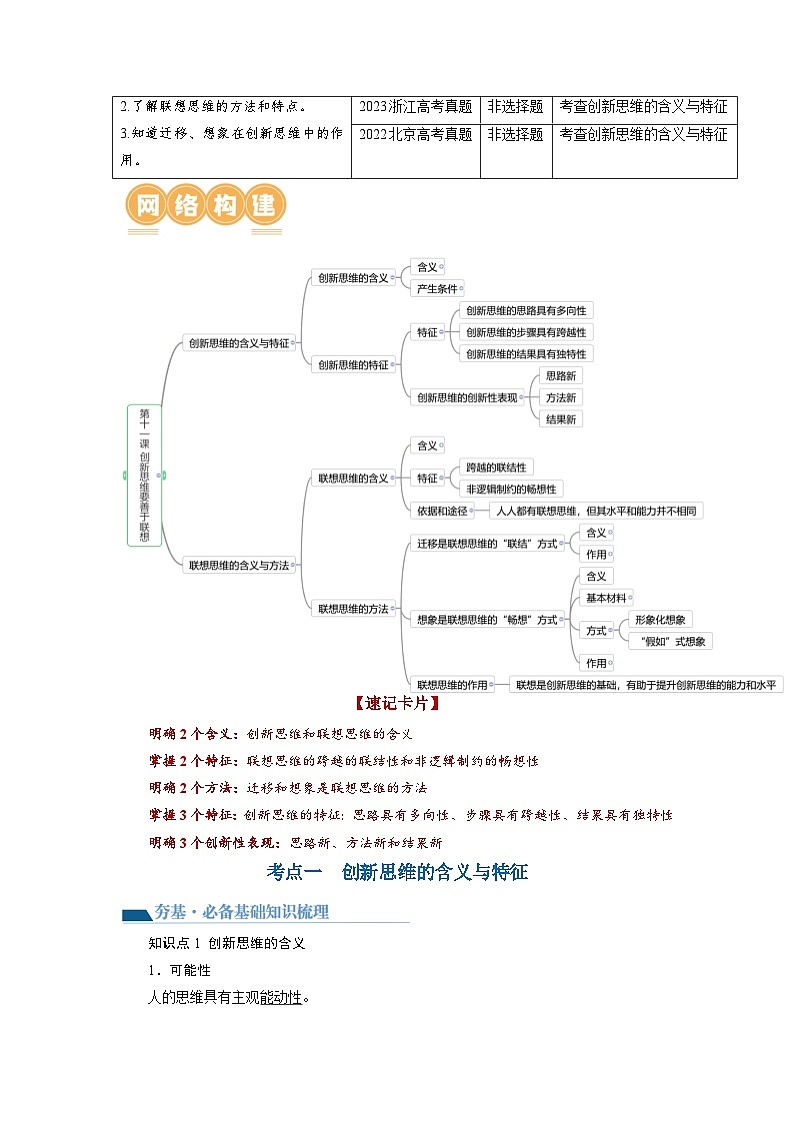 第11课 创新思维要善于联想（讲通）（教师版）第2页