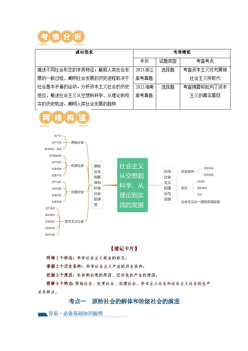 第01课 社会主义从空想到科学、从理论到实践的发展（讲通）（教师版）第2页