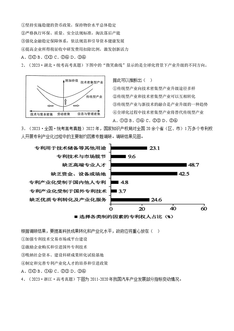 重难点06 经济发展与社会进步2024年高考政治【热点·重难点】专练（新高考专用）03