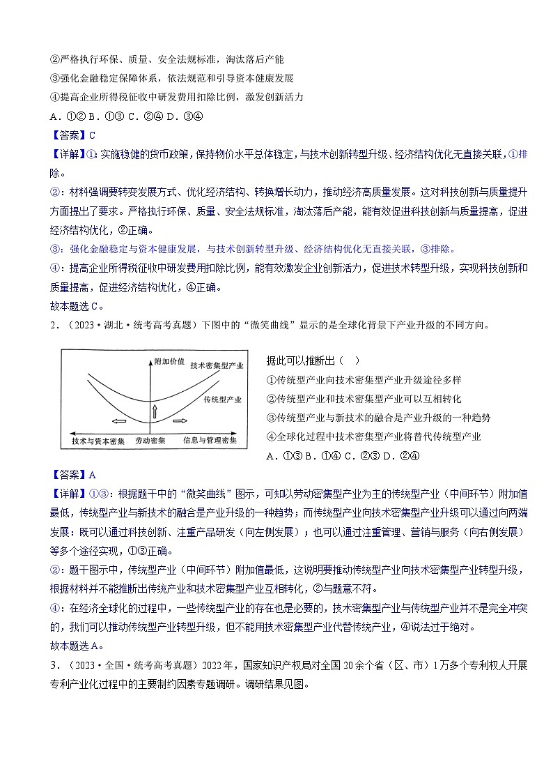 重难点06 经济发展与社会进步2024年高考政治【热点·重难点】专练（新高考专用）03