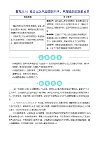 重难点01 社会主义从空想到科学、从理论到实践的发展2024年高考政治【热点·重难点】专练（新高考专用）