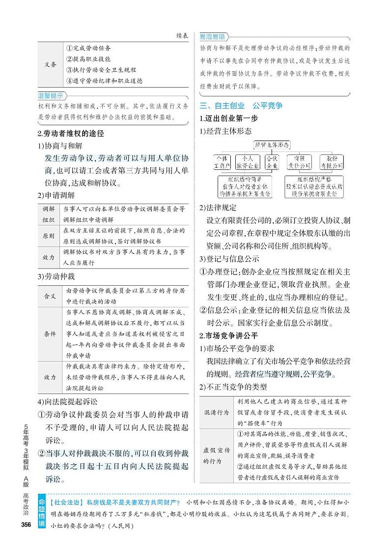 14_2024版.新高考版 政治.5·3A版--专题十四就业与创业、社会争议解决02