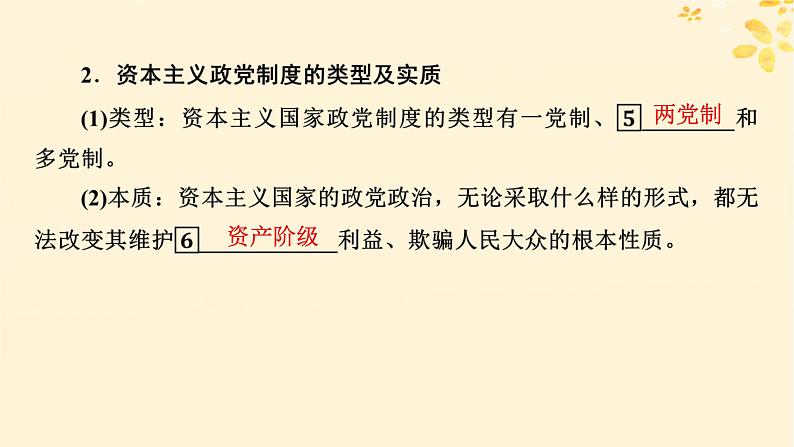 2024春高中政治第1单元各具特色的国家第1课国体与政体第3框政党和利益集团课件（部编版选择性必修1）第6页