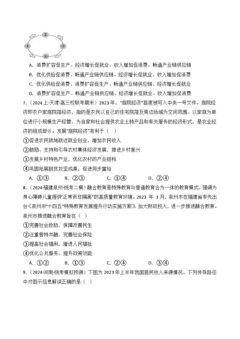 必修二 第二单元 经济发展与社会进步（B卷·能力提升练）（原卷版）第3页