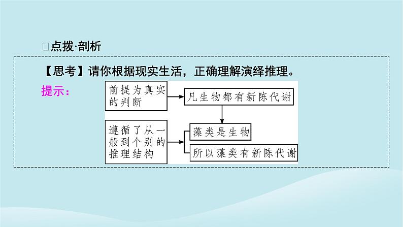 2024春高中政治第二单元遵循逻辑思维规则第六课掌握演绎推理方法第1框推理与演绎推理概述课件部编版选择性必修308