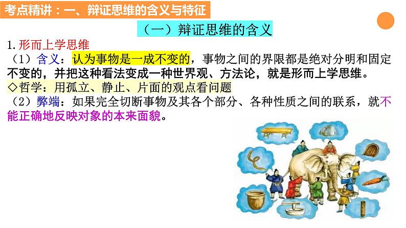 第八课 把握辩证分合 课件-2024届高考政治一轮复习统编版选择性必修三逻辑与思维第4页