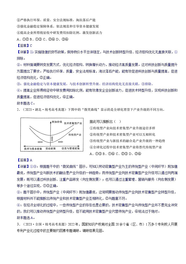（新高考）高考政治二轮复习热点重难点专练重难点06 经济发展与社会进步（含解析）03