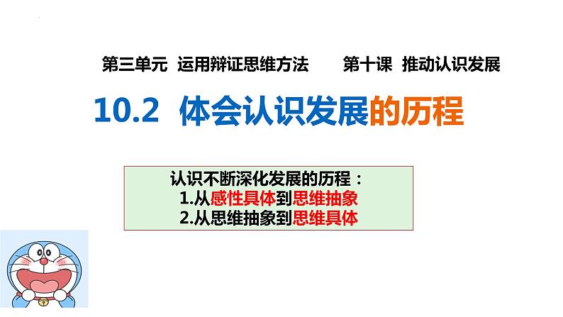 2023-2024学年高中政治统编版选择性必修三：10.2 体会认识发展的历程 课件第2页