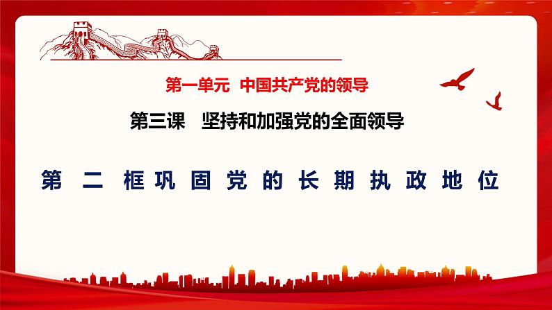 2023-2024学年高中政治统编版必修三：3.2巩固党的长期执政地位 课件第3页