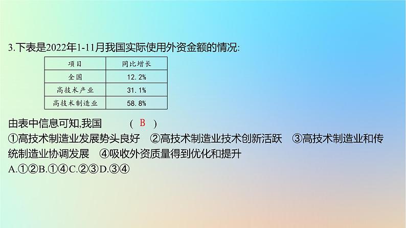 2025版高考政治一轮复习新题精练专题三经济发展与社会进步专题综合检测课件06