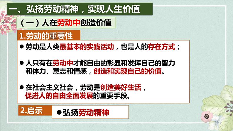 高中政治统编版必修四哲学与文化6-3价值的创造和实现课件05