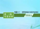 新高考新教材2024届高考政治二轮总复习专题12世界多极化与经济全球化课件