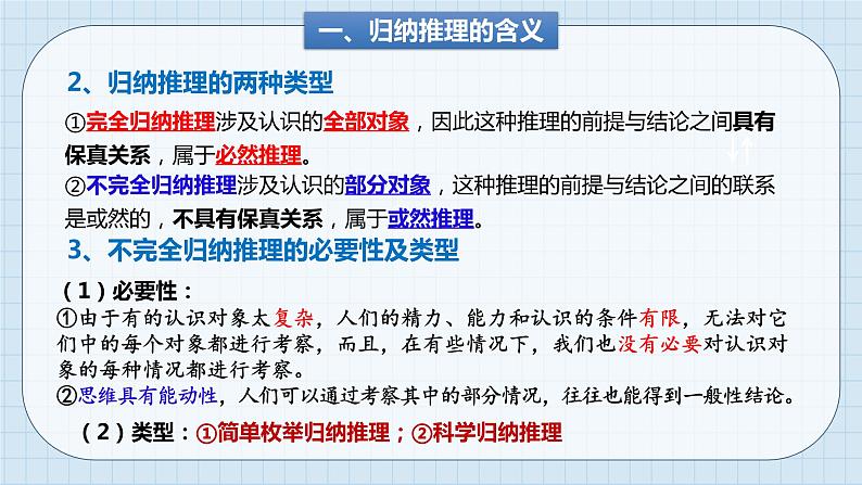 第七课 学会归纳与类比推理课件-2024届高考政治一轮复习统编版选择性必修三逻辑与思维第6页