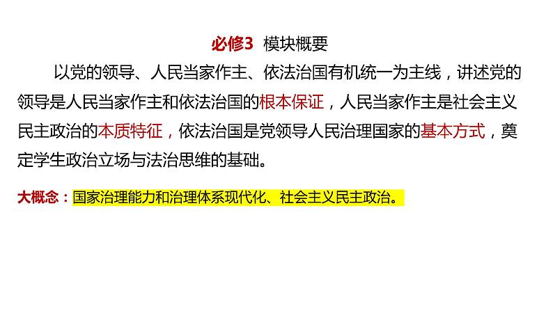 专题三 坚定中国特色社会主义制度自信 课件-2024届高考政治二轮复习统编版必修三政治与法治07