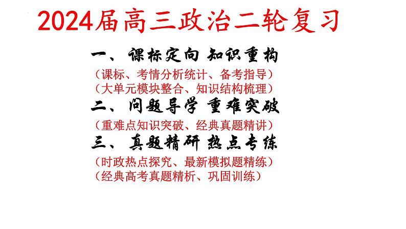 专题一  课时一 人类社会发展进程 课件- 2024届高三政治二轮复习统编版必修一中国特色社会主义 -第3页