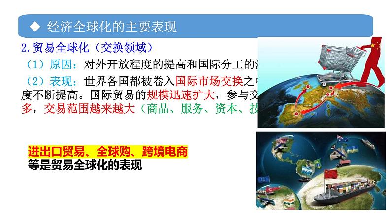 第六课 走进经济全球化 课件-2024届高考政治一轮复习统编版选择性必修一当代国际政治与经济第6页