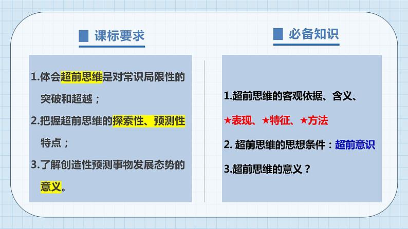 第十三课 创新思维要力求超前课件-2024届高考政治一轮复习统编版选择性必修三逻辑与思维第2页