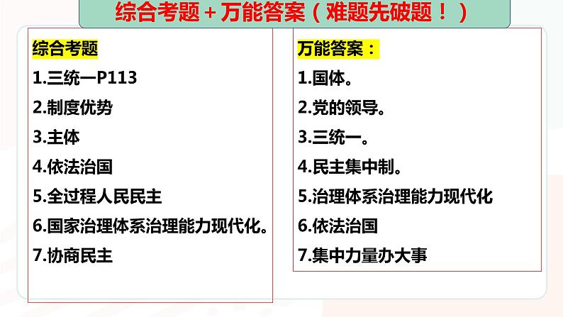 专题三  政治与法治课件-2024届高考政治二轮复习统编版必修三04