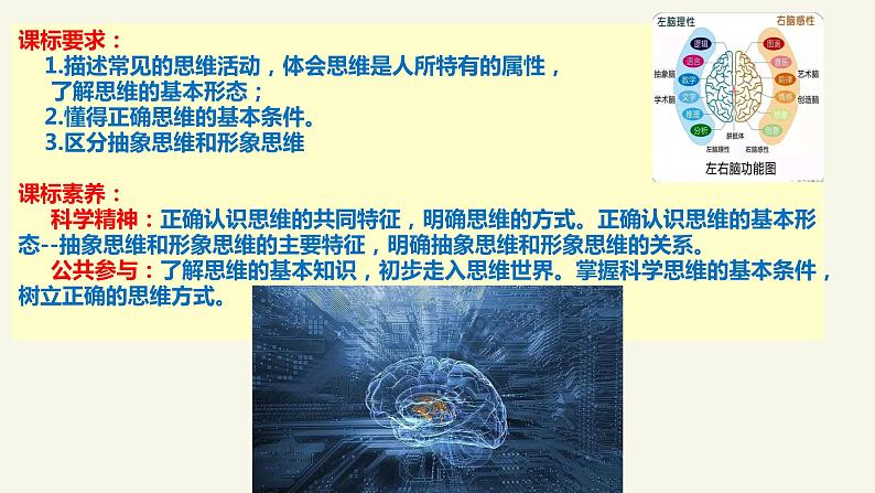 第一课 走进思维世界 课件-2024届高考政治一轮复习统编版选择性必修三逻辑与思维03