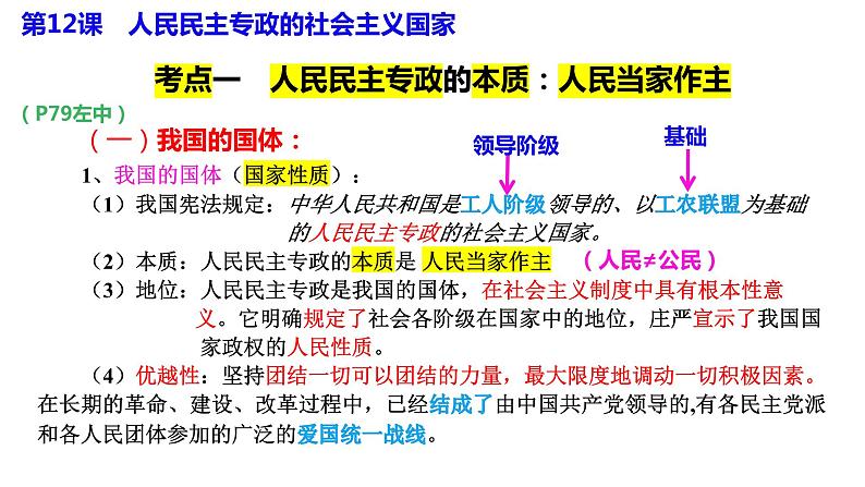 专题四 人民民主专政的社会主义国家 课件-2024届高考政治二轮复习统编版必修三政治与法治05