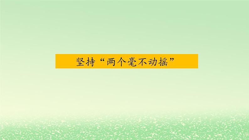 第一单元生产资料所有制与经济体制第一课我国的生产资料所有制1.2坚持“两个毫不动摇”课件（部编版必修2）01