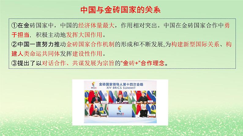 第四单元国际组织第九课中国与国际组织9.2中国与新兴国际组织课件（部编版选择性必修1）第7页