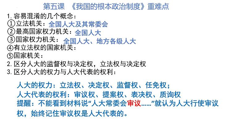 第二单元 人民当家作主 课件-2024届高考政治二轮复习统编版必修三政治与法治08